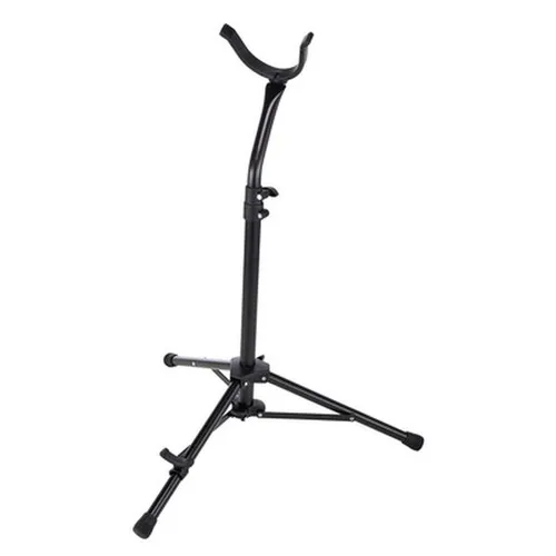 K&M 144/1 Baritone Saxophone Stand - Ständer & Stative, stabiler Bariton-Saxophonständer aus Stahl, höhenverstellbar von 790 bis 915 mm, ideal für sicheren Halt und Schutz Ihres Instruments.