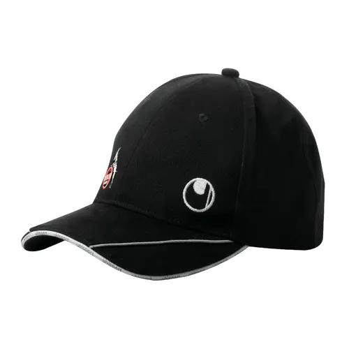 uhlsport 1.FC Köln Base Cap schwarz - Deutsche Vereine, stylische Kappe für Fans des 1. FC Köln, ideal für sportliche Aktivitäten oder Freizeit.