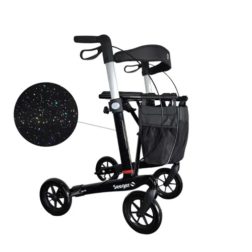 Rehasense Rollator Athlon SL Carbon – Exklusives Design mit Rückengurt