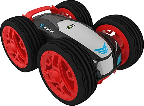Exost 360 Mini-Flip RC Stunt Auto 1:34 - Rot - RC-Modelle: Beidseitig fahrbares Stunt-Auto für Kinder ab 5 Jahren, mit 360°-Drehungen und einer Geschwindigkeit von bis zu 8 km/h. Ideal für aufregende Rennen und akrobatische Tricks!