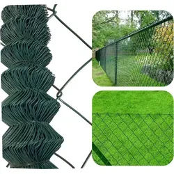 Maschendrahtzaun 60x60mm mit Sichtschutz 1mx25m - Gartenzäune: Robuster Maschendrahtzaun mit 85% Sichtschutz, ideal für Gärten und gewerbliche Flächen. Langlebig, wetterfest und einfach zu montieren!