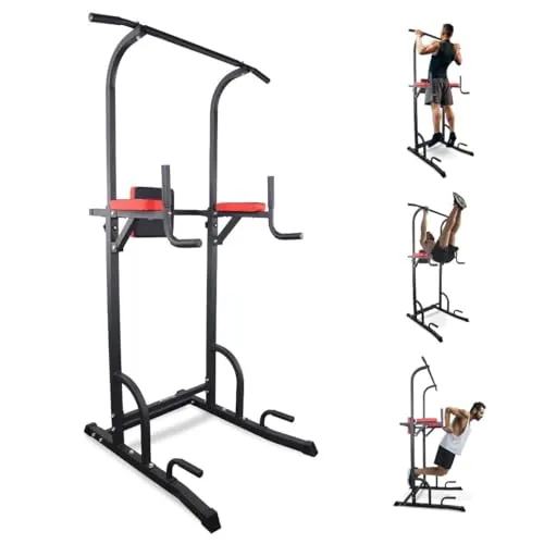 Mobiclinic® Fitness Power Tower Dip Station – Höhenverstellbar und Stabil