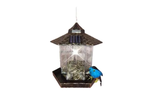 HTI-Living Futterspender Nessa Metallic Gold mit Solarpanel von HTI-Line