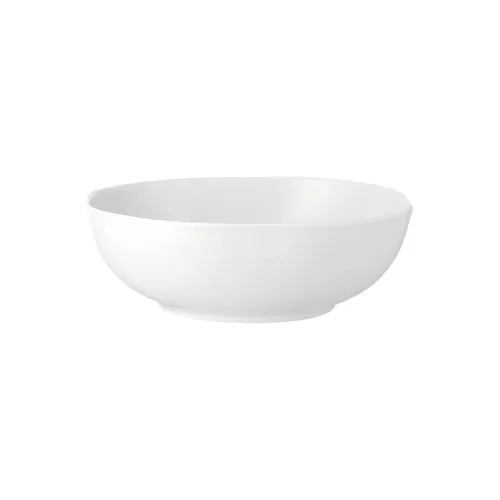 Rosenthal Moon Weiss Schüssel 25 cm - Elegante Salatschüssel mit 2,40 ltr. Fassungsvermögen, perfekt für stilvolle Tischdekoration und großzügige Portionen.