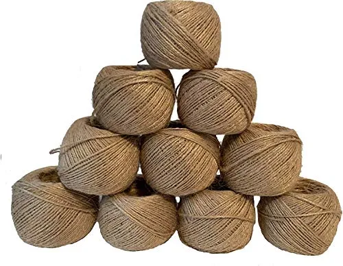 ViaForest 10x100 M Jute Schnur Kordel Natur fur Garten Pflanzen Basteln Paketschnur