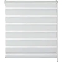 Schöner Wohnen Doppelrollo Tilda 120 cm x 150 cm Weiß - Rollos & Raffrollos – Flexibles Lichtspiel mit dem Doppelrollo Tilda: Transparente und blickdichte Bahnen für individuelle Lichtsteuerung und einfache Montage ohne Bohren.