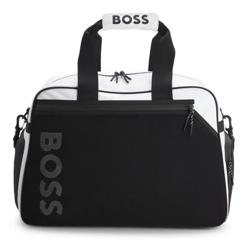 BOSS Reisetasche Onset Holdall Natural weiß - Vielseitige Reisetasche mit geräumigem Hauptfach und cleveren Fächern für optimale Organisation. Bequem tragbar dank verstärkter Henkel und verstellbarem Schulterriemen. Robustes Material für langlebige Nutzung auf Reisen.