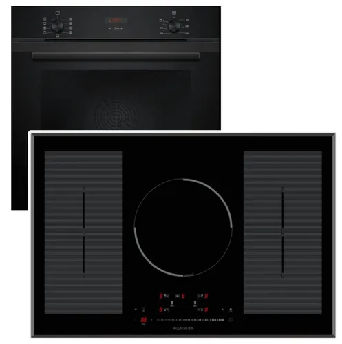 SIEMENS Einbaubackofen Hydrolyse + Wolkenstein Induktionskochfeld 77cm