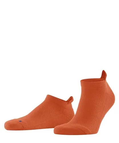 FALKE Unisex Sneakersocken Cool Kick Sneaker U Sn weich atmungsaktiv schnelltrocknend kurz einfarbig 1 Paar, Orange Ray 8061, 37-38