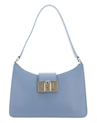Furla Schultertasche 1927 blau S | Elegante Lederhandtasche - Stilvolle Schultertasche aus hochwertigem Leder, ideal für den täglichen Gebrauch. Mit praktischen Maßen von 23 cm x 13 cm x 9 cm bietet sie ausreichend Platz für Ihre Essentials.