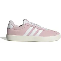 adidas VL Court 3.0 Damen Sneaker - clear pink-ftwr white-off white, Größe 38 - Schuhe mit zeitlosem Design und hohem Tragekomfort, ideal für den Alltag oder entspannte Skatepark-Sessions. Das weiche Wildleder-Obermaterial sorgt für einen stylischen Look.