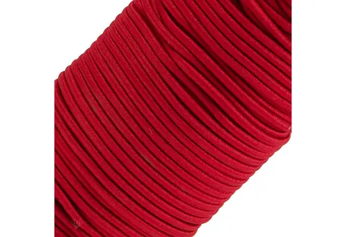 maDDma Gummiband 50m Gummikordel 3mm Hutgummi Nähzubehör 27 Farben elastisches Band, kirschrot