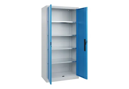 C+P Flügeltürenschrank Serie 89 - 1950x930x500mm - Robuster Stahl-Flügeltürenschrank mit flexibler Inneneinrichtung und hohem Sicherheitsstandard. Ideal für die Aufbewahrung von Werkzeugen und Büromaterialien.