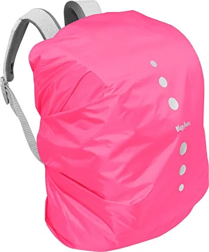 Playshoes Unisex Kinder Regenhülle für Rucksack Gepäck, L, Rosa 18 Pink