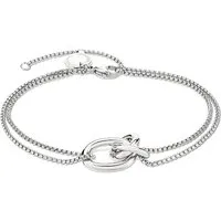 Liebeskind Berlin Armband LJ-1505-B-21 silber - Elegantes Damenarmband aus poliertem Edelstahl mit Venezianerkette, 21 cm lang; perfektes Geschenk für jeden Anlass und ideal zum Kombinieren mit anderem Schmuck.