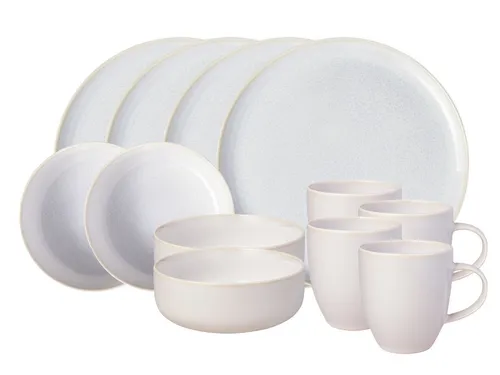 like. by Villeroy & Boch Frühstücks-Set Crafted Cotton 12tlg - Elegantes 12-teiliges Frühstücksset in Weiß, ideal für stilvolle Morgenstunden, hergestellt in Thailand mit hochwertiger Verarbeitung.