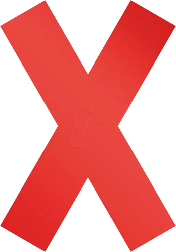 DURABLE 104903 - Klebemarkierung, Kreuz X, ablösbar, 5er Set