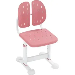 COSTWAY Höhenverstellbarer Schreibtischstuhl für Kinder – Rosa