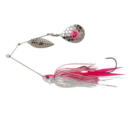 Savage Gear Da'Bush Spinnerbait (Pink Silver, 21 cm, 55 g sinkend)