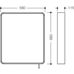 HEWI Kippspiegel 800.01.10160 DX von HEWI