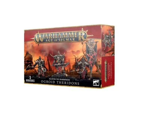 Slaves to Darkness - Ogroid Theridons, Warhammer AoS - WFB Miniaturen: Mächtige Krieger für deine Slaves to Darkness Armee, ideal für beeindruckende Schlachten und strategische Überlegenheit.