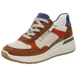 ara Damen Garda Sneaker - Weit, 37.5 EU, Farben: Nuts, Sand, Pumpkin, SESAM, Indigo - Damen-Sneaker mit Wechselfußbett und High Soft Bamboo für optimalen Tragekomfort und Unterstützung.