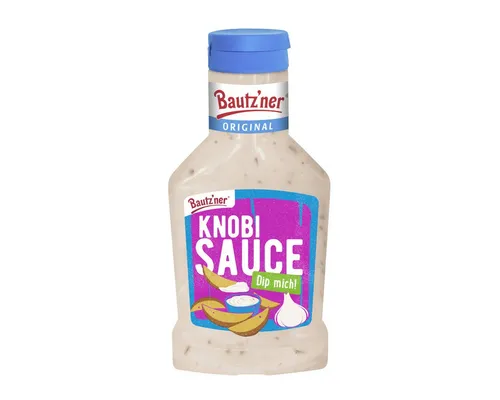 Develey Saucen, Bautz'ner Knobi Sauce Knoblauch Sauce Squeezeflasche 300ml