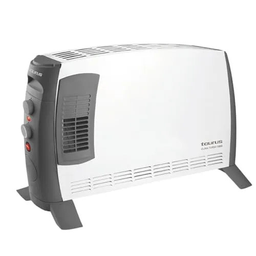 Taurus Clima Turbo 2000 – Elektrischer Konvektor-Raumheizer, 2000 W, Weiß