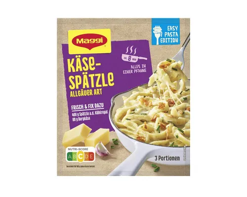 MAGGI Gewürz, Maggi Fix Käsespätzle Allgäuer Art Gewürzmischung Packung 34g