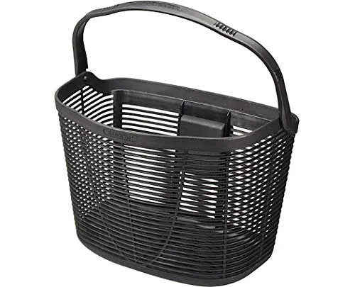 Rixen und Kaul KlickFix Lamello Korb - Robuster Fahrradkorb aus Kunststoff - Fahrradtaschen, rostfrei und höhenverstellbar, mit einem Volumen von 16 Litern für vielseitigen Einsatz beim Radfahren.