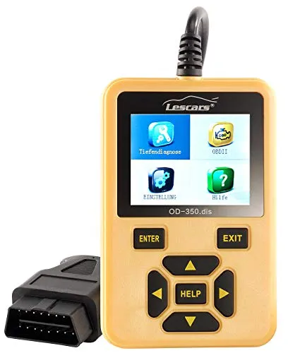 Lescars OBD2-Diagnosegerät OD-350.dis für VW, Audi, Skoda und Seat