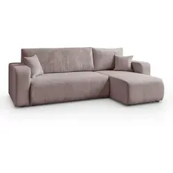 Ecksofa PRESTIGE L, Poso 27 – Modern und Funktional in pink von Lookway