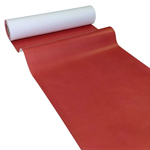 JUNOPAX Papier Tischläufer 50m x 0,40m rot in rot von JUNOPAX
