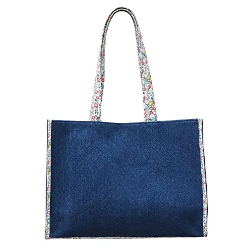 KnitPro Unisex's Tote Accessories Bag, Bloom, 40 x 29 x 12cm - Einkaufstaschen, ideal zur Aufbewahrung von Strick- und Häkelutensilien mit praktischer Innentasche für Mobiltelefone und Druckknopfverschluss.