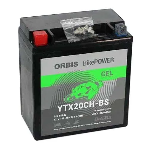 Orbis BikePower YTX20CH-BS, CTX20CH-BS, GEL12-20CH-BS 82002 12V 18 Ah 230A