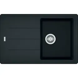 Franke Basis Fragranit Spülbecken Bfg 611-78, Onyx 78x50 Cm in schwarz von Franke