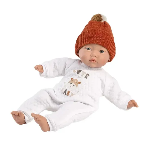 Lortens 63304 Puppenbaby - Realistisches Baby mit weichem Stoffkörper - Babypuppen in hochwertiger Verarbeitung, 32 cm groß, bewegliche Gliedmaßen, ideal für kreative Rollenspiele und pädagogisches Lernen. Hergestellt aus nachhaltigen Materialien.