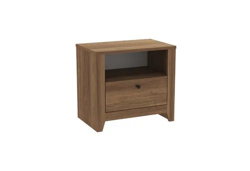 DEMA Home Nachttisch Bled – Moderner Beistelltisch - Der DEMA Home Nachttisch Bled vereint elegantes Design mit praktischem Stauraum. Ideal für dein Schlafzimmer bietet er Platz für Bücher und persönliche Gegenstände und sorgt für Ordnung neben deinem Bett.