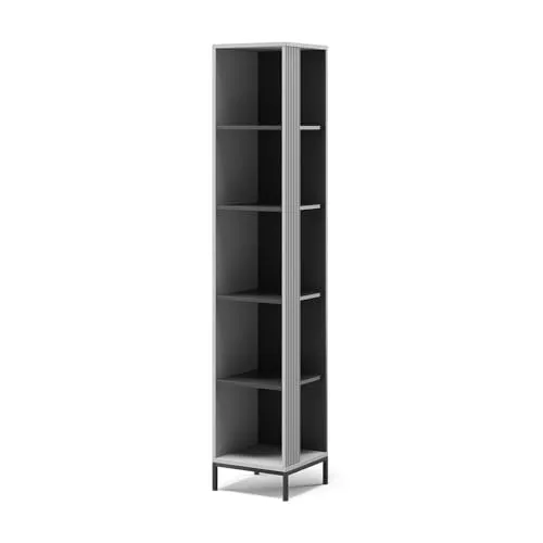 Vicco Bücherregal Eliza, Grau, 36 x 188 cm – Modern und Praktisch - Das elegante Bücherregal Eliza bietet stilvollen Stauraum für Bücher und Deko. Mit modernem Design und flexibler Kombinierbarkeit ist es perfekt für jedes Zuhause. Ideal für eine gemütliche Leseecke oder ein aufgeräumtes Büro.