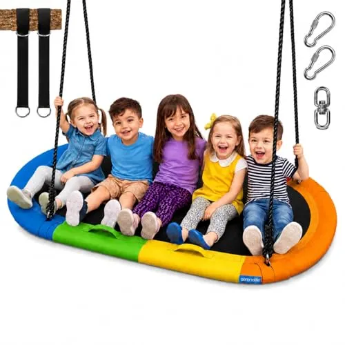 SereneLife Netschaukel Oval mit 170cm Durchmesser