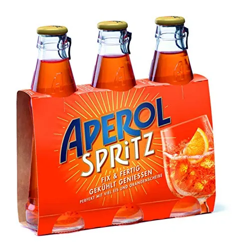 APEROL SPRITZ Italienischer Aperitif servierfertig, 10.5% Vol, 3 x 175ml