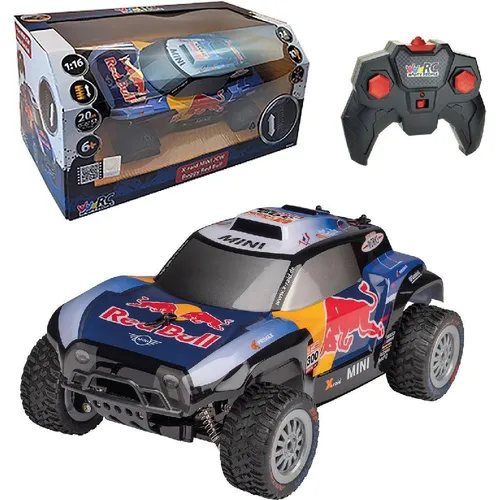 Happy People RC X-Raid MINI Buggy RedBull - Ferngesteuertes Rallye Auto - RC-Modelle, aufregendes ferngesteuertes Rallye Auto im RedBull Design für actionreiche Abenteuer.