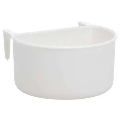 Beeztees Vogelnapf rund 7,5x4cm Kunststoff weiß für Vögel Futter Wasser