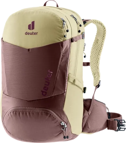 deuter Trans Alpine Pro 26 SL Damen Fahrradrucksack - Leichter Rucksack mit belüftetem Airstripes-Tragesystem für optimalen Komfort und Sicherheit auf Radtouren. Ideal für lange Fahrten mit Trinkblasenfach und durchdachter Fächereinteilung.