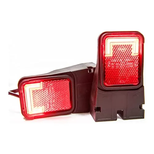 Web Truck Umrissleuchte hintengsleuchten mit Halter LED rot 1 Set=2 Stück Anhänger LKW Wohnwagen Nutzfahrzeuge Trailer