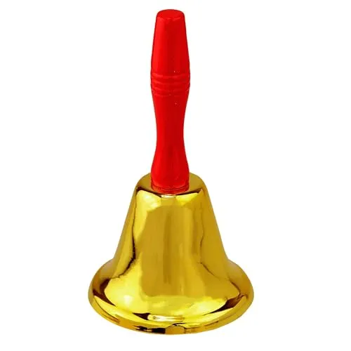 W WIDMANN MILANO Party Fashion 1509X - Maxi Weihnachtsmann Glocke, aus Messing, 20 cm lang für festlichen Respekt am Nikolaustag und Weihnachten