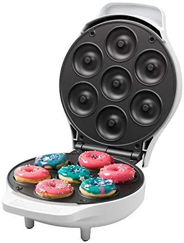 Rosenstein & Söhne Donutmaker: Mini-Donut-Maker, antihaftbeschichtet, 1.000 Watt (Mini Donutmaker, Donut Maschine, Waffeleisen)