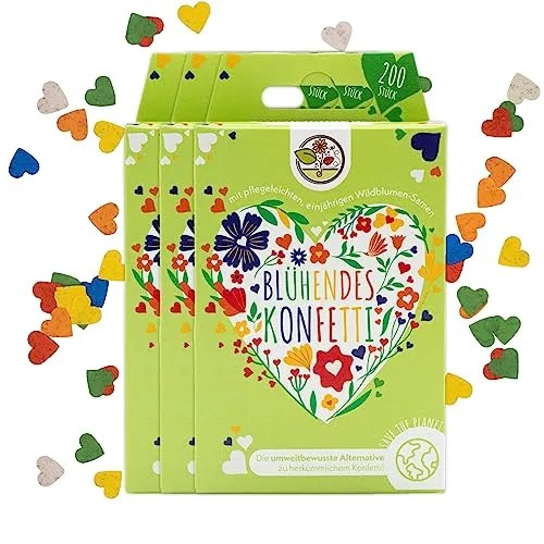 Blühendes Saatgut Konfetti für bunte Wildblumen von Bienenmagnet