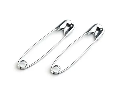 Sicherheitsnadeln 32mm x 6mm Nadeln Anstecknadel Textilbefestiger Kleidung Metall 50