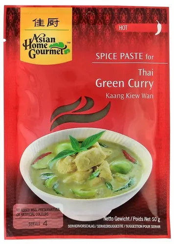 [50g] ASIAN HOME GOURMET Würzpaste für thailändisches grünes Curry